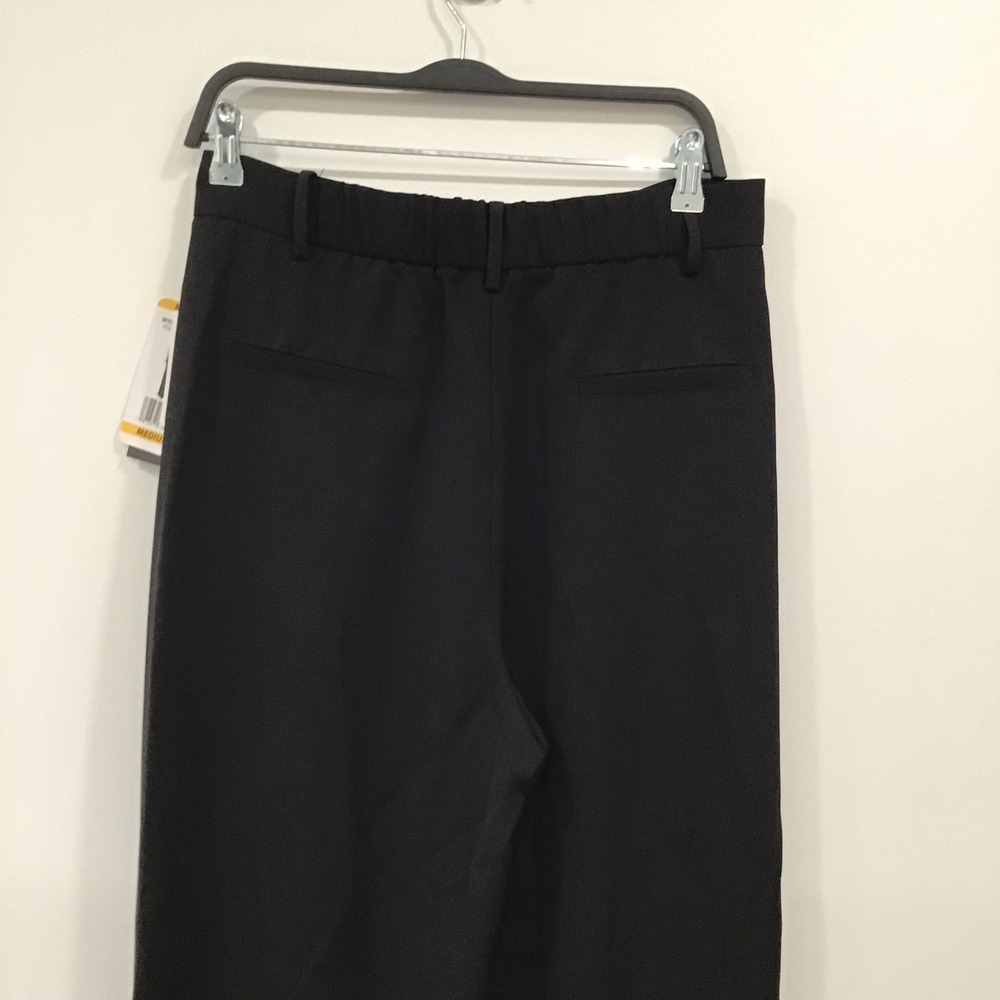 French Connection Pleated Trousers Women Med Black NWT High Waist Office Corp - Picture 11 of 15